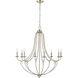 Eisley 8 Light 36 inch Modern Gold Chandelier Ceiling Light